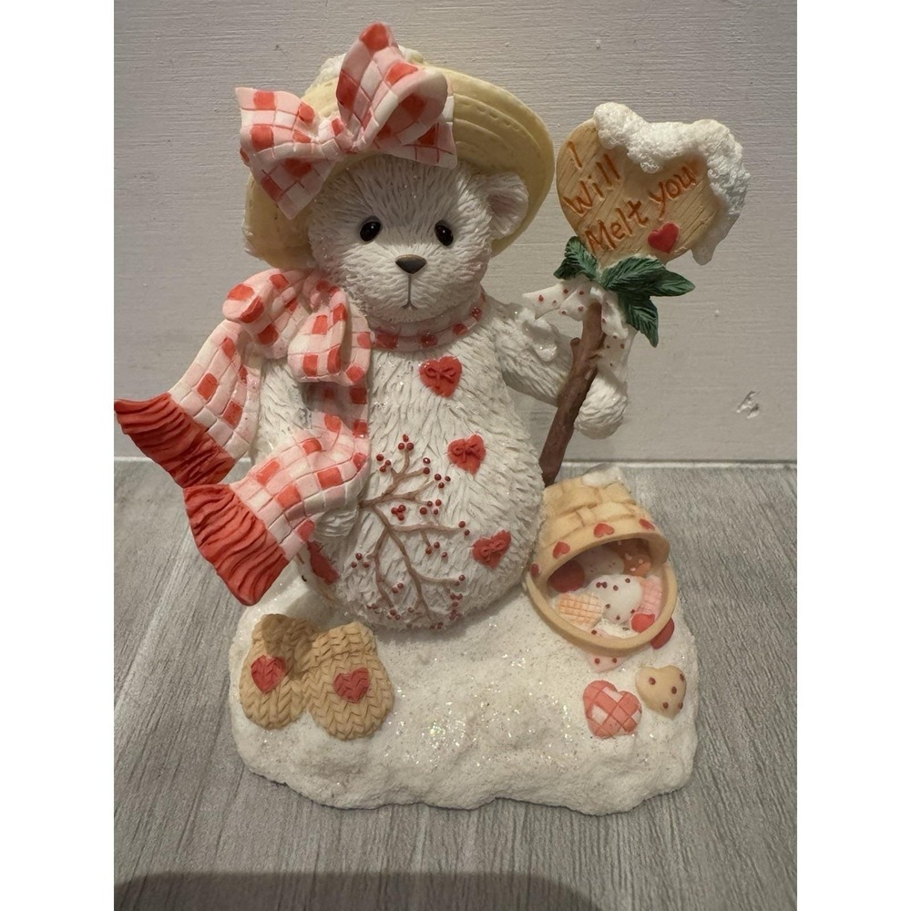 Vintage CHERISHED TEDDIES Delight I will melt your heart 2001 #848573 Enesco CT1